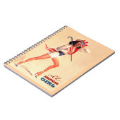 AllesAmerikaans meisje. Pin-upontwerp Notitieboek (Linkerzijde)