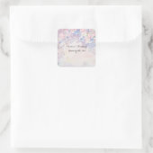 Allessandra Aanpasbare adres- of retourlabels Vierkante Sticker (Tas)