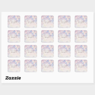 Allessandra Aanpasbare Adres- of Retourlabels Vierkante Sticker