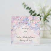 Allessandra Aanpasbare platte bedankkaartjes Bedankkaart (Staand voorkant)