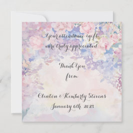 Allessandra Aanpasbare platte bedankkaartjes Bedankkaart