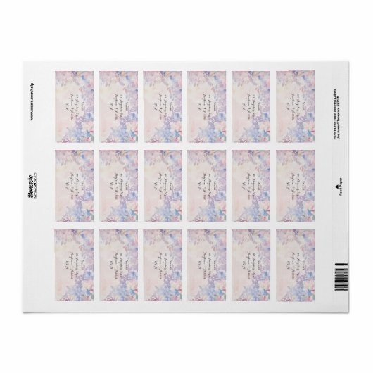 Allessandra  adres- of retourlabels etiket (Full Sheet)