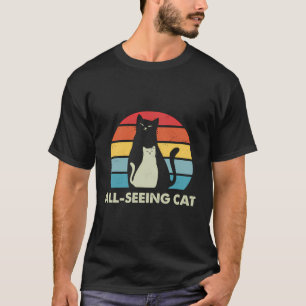 Allesziende Kat Grappige Kattenliefhebber Humor Ki T-shirt