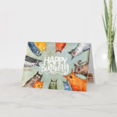 Alley Cat Birthday Kaart (Voorkant)