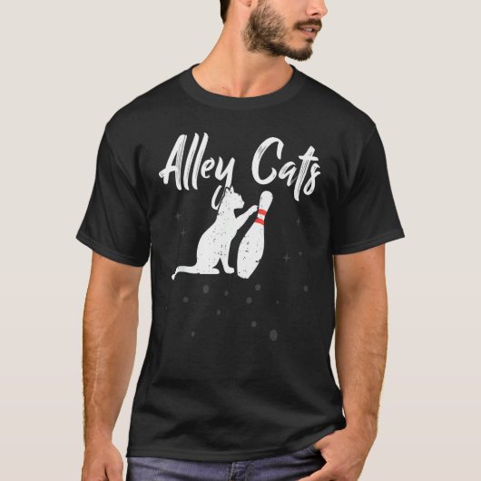 Alley Cat Bowler Bowing Team T-shirt (Voorkant)
