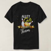 Alley Cat Bowling Shirt Funny Bowling (Design voorkant)