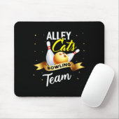 Alley Cat Bowling Shirt Funny Bowling Muismat (Met muis)