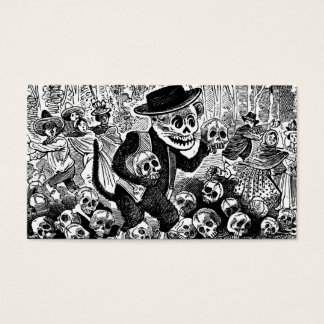 Alley Cat Calavera c. begin 1900 Mexico. Visitekaartje