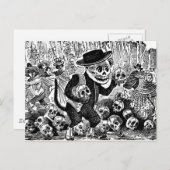 Alley Cat Calavera c. begin jaren '00 Mexico. Briefkaart (Voorkant / Achterkant)