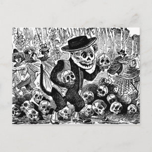 Alley Cat Calavera c. begin jaren '00 Mexico. Briefkaart