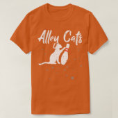 Alley Cat Funny Bowler Bowling T-shirt (Design voorkant)