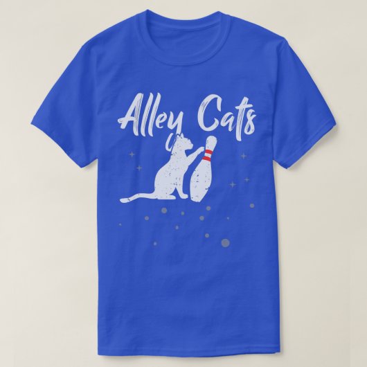 Alley Cat Funny Bowler Bowling  T-shirt (Design voorkant)