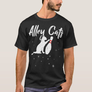 Alley Cat Funny Bowling 1 T-shirt