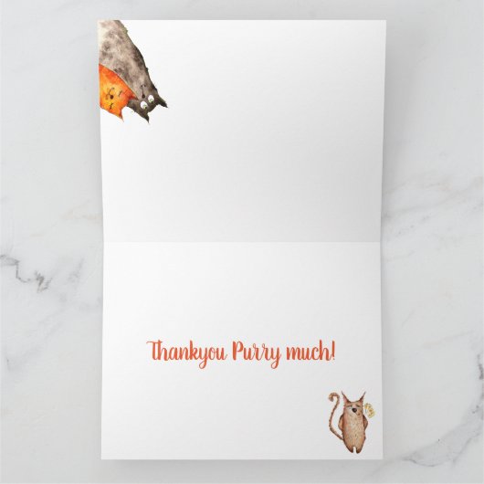 Alley Cat Hartelijk dank Kaart (Binnen)