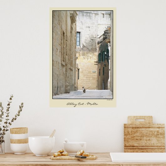 Alley Cat - Malta Poster (Keuken)