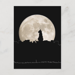 Alley Cat Moon Briefkaart