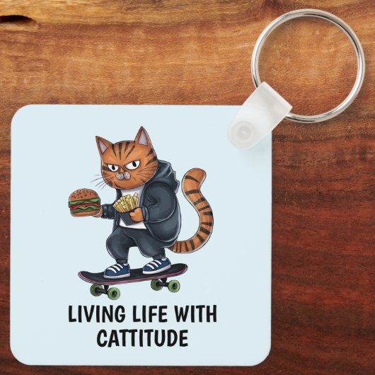 Alley Cat Sleutelhanger (Achterkant)