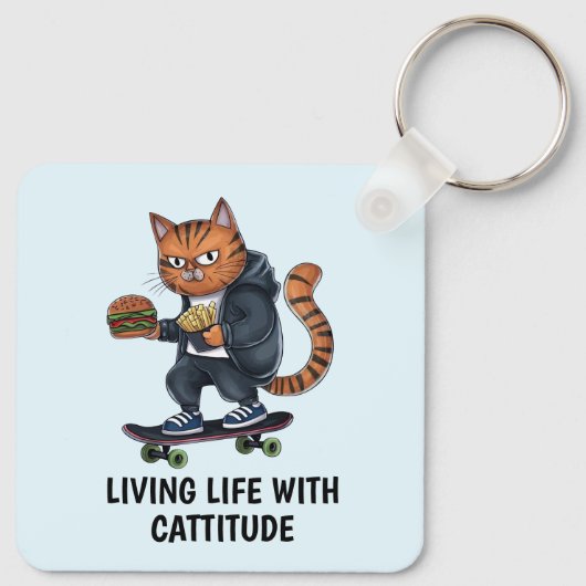 Alley Cat Sleutelhanger (Achterkant)