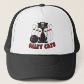 Alley Cats Bowling 🎳 Pin | Humor Trucker Pet (Voorkant)
