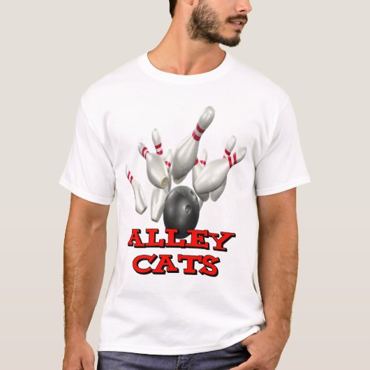 Alley Cats Bowling T-shirt (Voorkant)