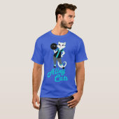 Alley Cats Bowling Team Damage Backside Print T-shirt (Voorkant volledig)