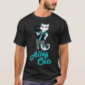 Alley Cats Bowling Team Damage Backside Print T-shirt (Voorkant)