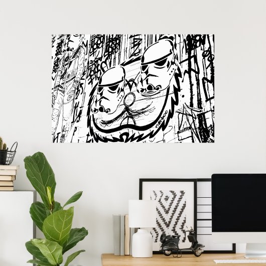 Alley Graffiti Print (Thuiskantoor)