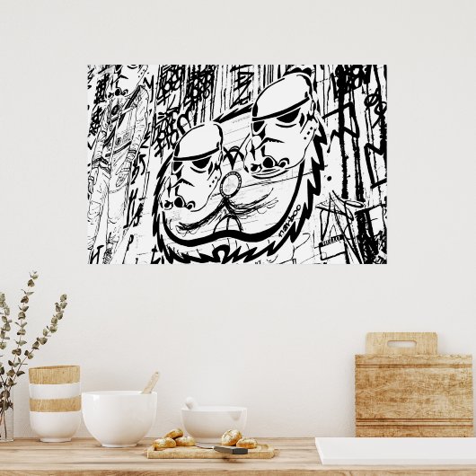 Alley Graffiti Print (Keuken)