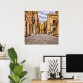 Alley Historic Old Town Sicilië Italië Poster (Thuiskantoor)