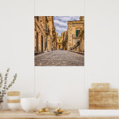 Alley Historic Old Town Sicilië Italië Poster (Keuken)