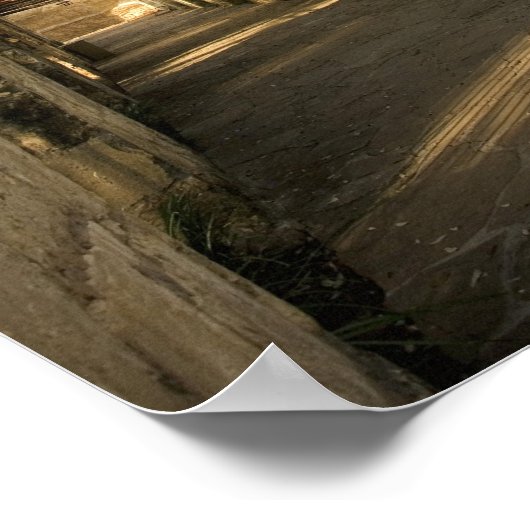 Alley in San Antonio, Texas Poster (Hoek)