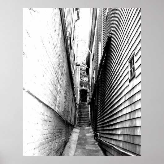 Alley in Sausalito Poster (Voorkant)