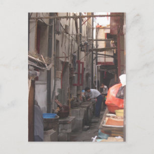 Alley in Shanghai Postcard Briefkaart