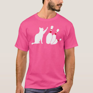 Alley Kat Tipping Pins Grappige Bowling T-shirt