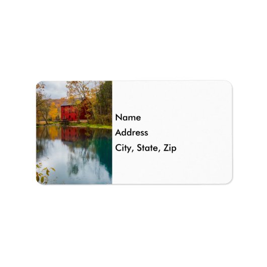 Alley Mill Autumn Adres Label (Voorkant)