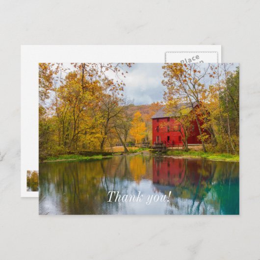 Alley Mill En Spring Bedankingskaart Briefkaart (Voorkant / Achterkant)