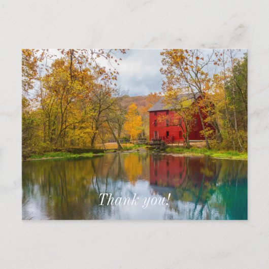 Alley Mill En Spring Bedankingskaart Briefkaart (Voorkant)