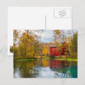 Alley Mill en Spring denking of you Briefkaart (Voorkant / Achterkant)