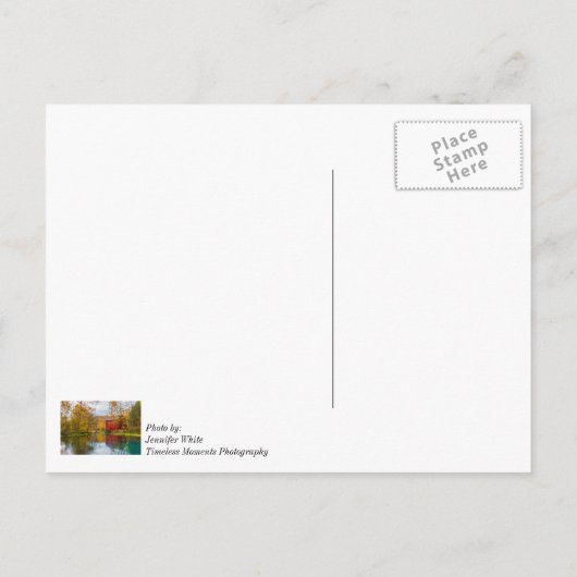 Alley Mill en Spring denking of you Briefkaart (Achterkant)