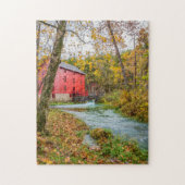 Alley Mill in herfst jigzaag Puzzle Legpuzzel (Verticaal)