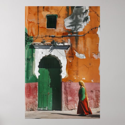 Alley Rabat Marokko Poster (Voorkant)