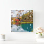 Alley Roller Mill en Spring Wall Clock Vierkante Klok (Huis)