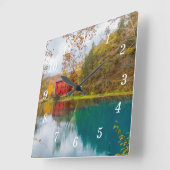 Alley Roller Mill en Spring Wall Clock Vierkante Klok (Hoek)