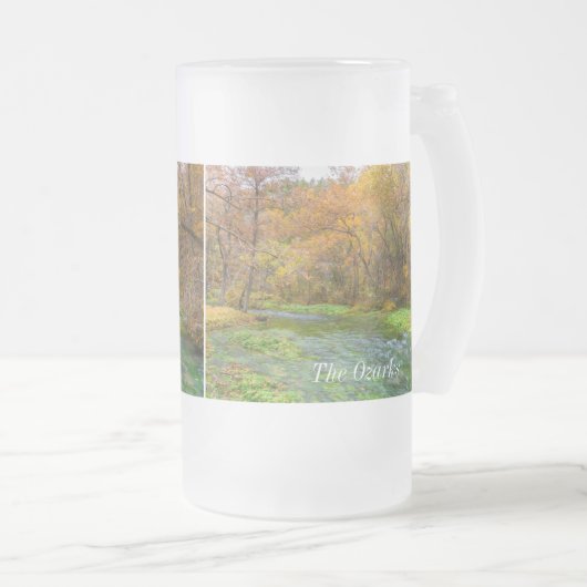 Alley Spring Autumn Water Frosted Glass Beer Mok (Voorkant rechts)