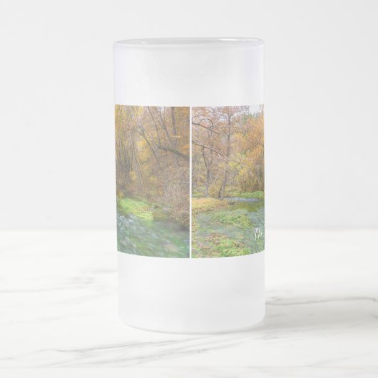 Alley Spring Autumn Water Frosted Glass Beer Mok (Center)