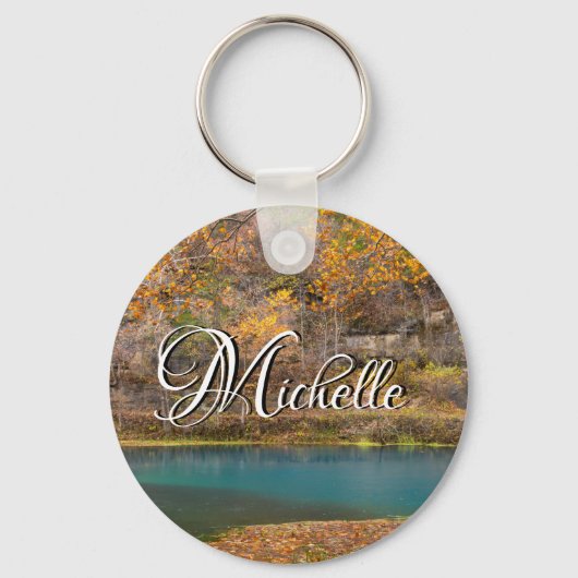 Alley Spring Uitzicht Sleutelhanger (Voorkant)