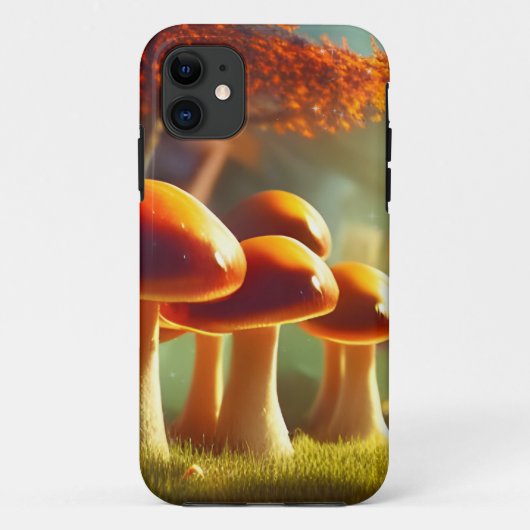 Alley van schattige paddenstoelen, kleurrijk magis Case-Mate iPhone case (Achterkant)