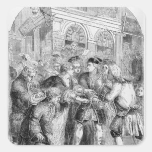 Alley wijzigen vierkante sticker