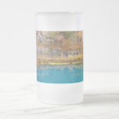 Alleys Blue Spring Frosted Glass Beer Mok (Center)