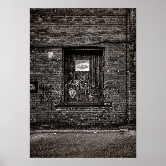 Alleyway Graffiti nr. 4 Poster (Voorkant)